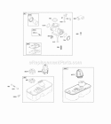 Carburetor Fuel Supply Diagram and Parts List for 10T602-0125-H1  Briggs and Stratton Engine